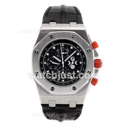 Audemars Piguet 2008 Singapore InAugural F1 GP Limited Edition Automatic with Black Dial-Leather Strap