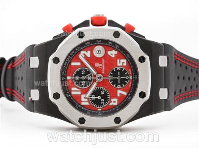 Audemars Piguet 2008 Singapore InAugural F1 GP Limited Edition Swiss Valjoux 7750 Movement With Leather Strap-Secs@12