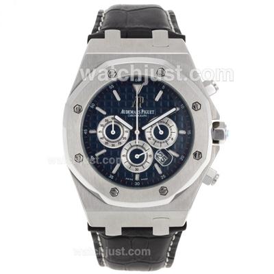 Audemars Piguet 2008 Singapore InAugural F1 GP Limited Edition Working Chrono with Blue Dial-Leather Strap