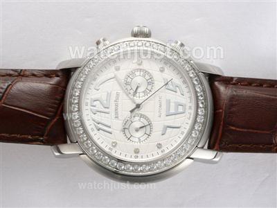 Audemars Piguet Jules Audemars Automatic Diamond Bezel with White Dial