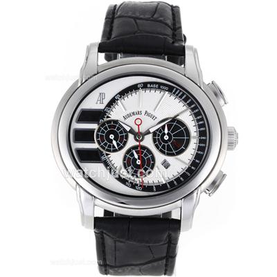 Audemars Piguet Millenary Automatic with White Dial-Leather Strap