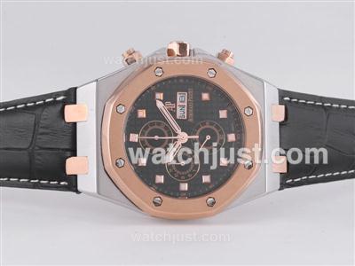 Audemars Piguet Royal Oak 30th Anniversary Working Chronograph Two Tone Case with Black Dial