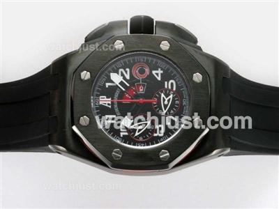 Audemars Piguet Royal Oak Alinghiteam Chronograph Swiss Valjoux 7750 Movement PVD Case with Black Dial