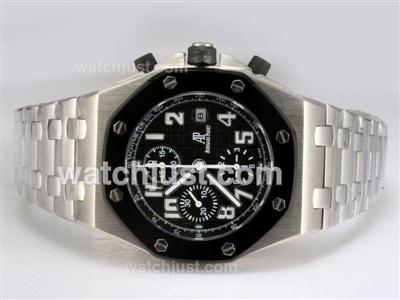 Audemars Piguet Royal Oak Chronograph Swiss Valjoux 7750 Movement with Black Dial