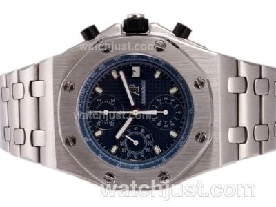 Audemars Piguet Royal Oak Chronograph Swiss Valjoux 7750 Movement with Blue Dial