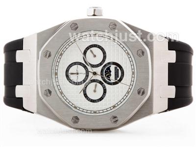 Audemars Piguet Royal Oak Moon Phase Automatic with White Dial