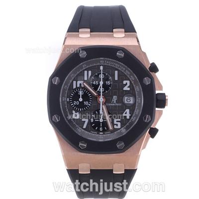 Audemars Piguet Royal Oak Offshore Chrono Swiss Valjoux 7750 Movement Rose Gold Case-Sec@12