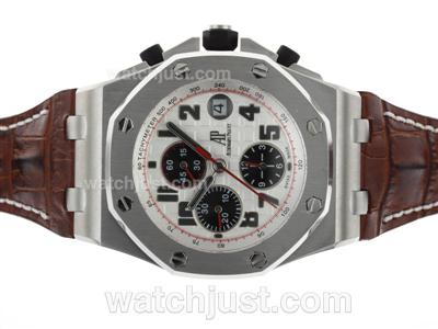 Audemars Piguet Royal Oak Offshore Chronograph Swiss Valjoux 7750 Movement with White Dial-Sec@12