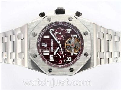 Audemars Piguet Royal Oak Offshore Chronograph Tourbillon Automatic with Brown Dial Same Chassis as 7750 High Quality