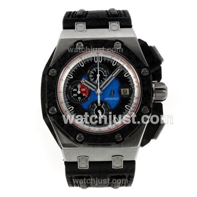 Audemars Piguet Royal Oak Offshore Grand Prix Chronograph Swiss Valjoux 7750 Movement PVD Bezel with Blue Dial Center