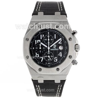 Audemars Piguet Royal Oak Offshore Rhone-Fusterie Limited Edition Working Chrono with Black Dial-Leather Strap