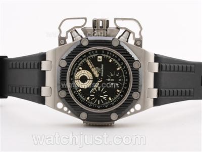 Audemars Piguet Royal Oak Offshore Survivor Asia Valjoux 7750 Full Titanium Case with Black Dial