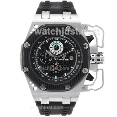 Audemars Piguet Royal Oak Offshore Survivor Working Chronograph PVD Bezel with Black Dial-Same Structure As 7750-High Qu