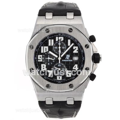 Audemars Piguet Royal Oak Offshore Working Chronograph with Blue Dial-Leather Strap