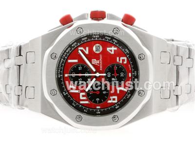 Audemars Piguet Royal Oak Offshore Working Chronograph with Red Dial S/S
