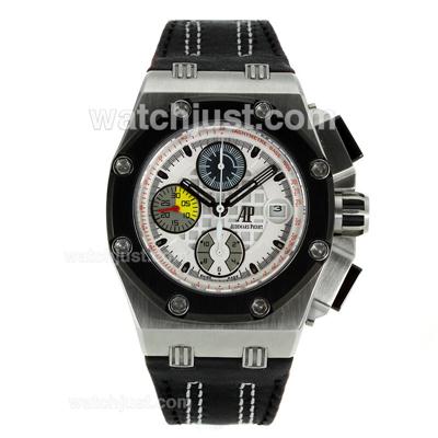 Audemars Piguet Royal Oak Ruben Barrichello II Chronograph Swiss Valjoux 7750 Movement White Dial-New Version