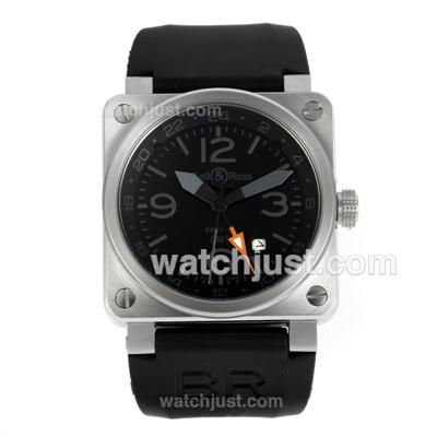 Bell & Ross BR 01-93 GMT Automatic with Black Dial-Gray Markers 42x42mm