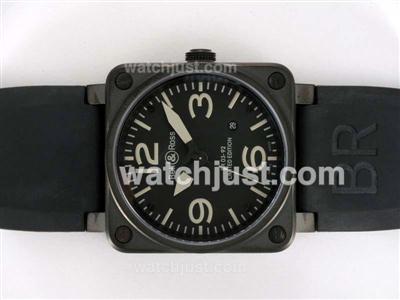 Bell & Ross BR 03-92 Phantom Swiss ETA 2892 Movement PVD Casing-Rubber Strap 42x42mm