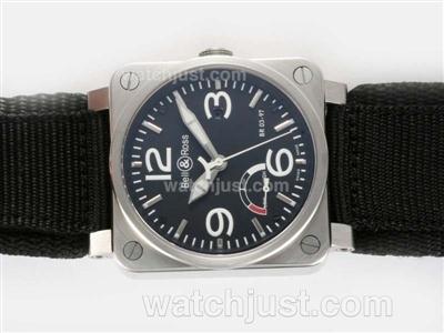 Bell & Ross BR 03-97 Working Power Reserve Swiss ETA 2892 Movement with Nylon Strap 42x42mm