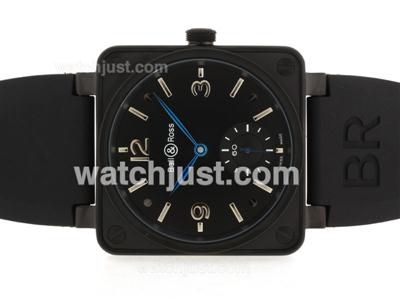 Bell & Ross BR 01-92 Unitas 6498 Manual Winding PVD Case with Black Dial-46x46mm
