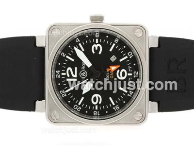 Bell & Ross BR 01-93 GMT Automatic with Black Dial-White Markers 46x46mm