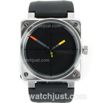 Bell & Ross BR01-94 with Black Dial-Rubber Strap