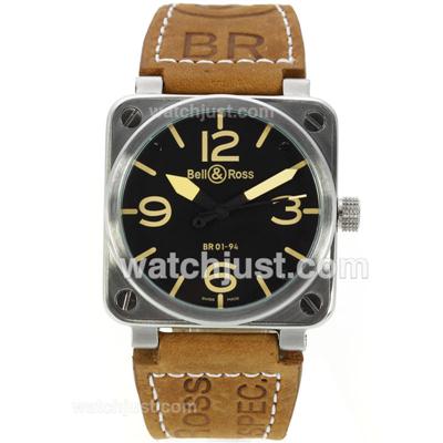 Bell & Ross BR01-94 with Black Dial-Yellow Markers-38x38MM