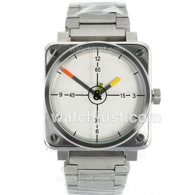 Bell & Ross BR01-94 with White Dial-S/S