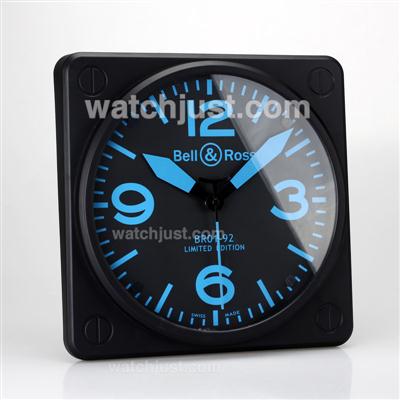 Bell & Ross BR01-92 Wall Clock with Blue Markers