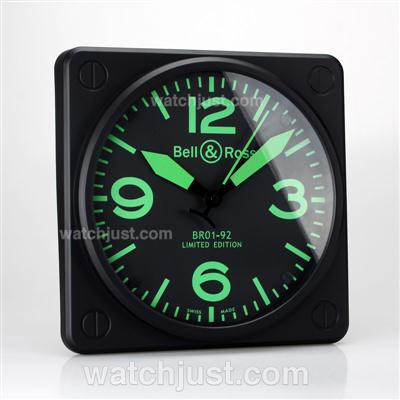 Bell & Ross BR01-92 Wall Clock with Green Markers