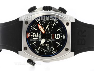 Bell & Ross BR02 Instrument Diver Chronograph Swiss Valjoux 7750 Movement with Black Dial