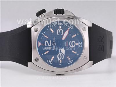 Bell & Ross BR02 Instrument Diver Swiss ETA 2836 Movement with Black Carbon Fibre Style Dial