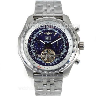 Breitling Bentley T Tourbillon Automatic with Blue Dial S/S