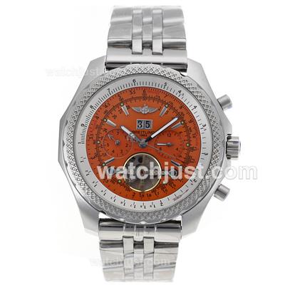 Breitling Bentley Tourbillon Automatic with Orange Dial S/S