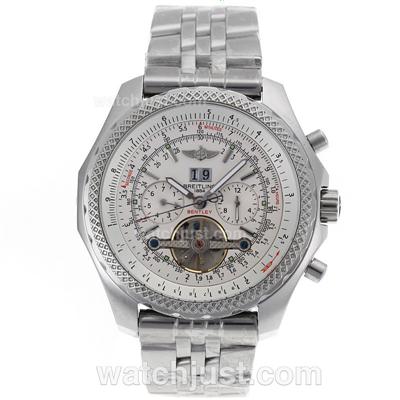 Breitling Bentley Tourbillon Automatic with White Dial S/S