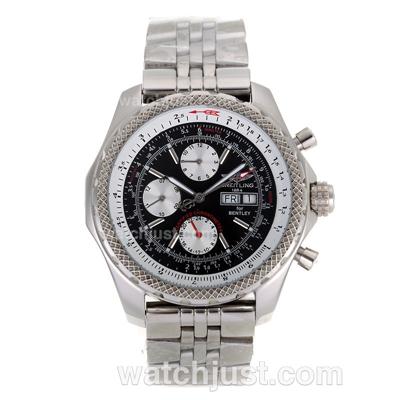 Breitling for Bentley GT Automatic with Black Dial S/S-Oversized Version