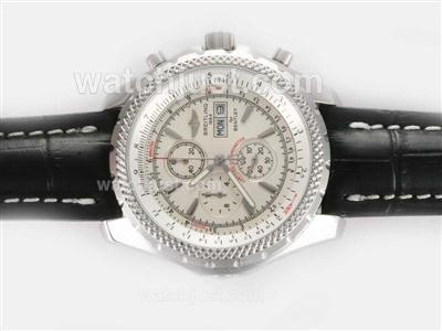 Breitling for Bentley GT Working Chronograph with White Dial-Deployment Buckle