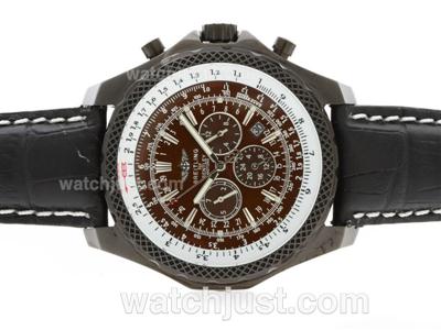 Breitling for Bentley Motors Automatic PVD Case with Brown Dial