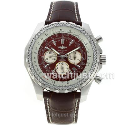 Breitling for Bentley Motors Automatic with Brown Dial and Strap