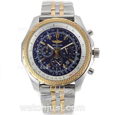 Breitling For Bentley Motors Working Chronograph Two Tone with Blue Dial