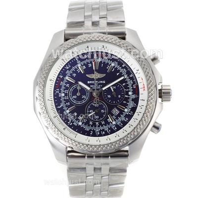 Breitling For Bentley Motors Working Chronograph with Blue Dial-S/S