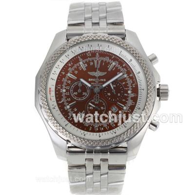 Breitling For Bentley Motors Working Chronograph with Brown Dial-S/S