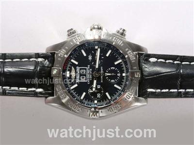 Breitling Black Bird Chronograph Swiss Valjoux 7750 Movement AR Coating with Black Dial