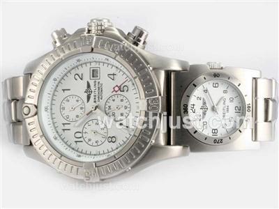 Breitling Chrono Avenger/UTC Automatic with White Dial