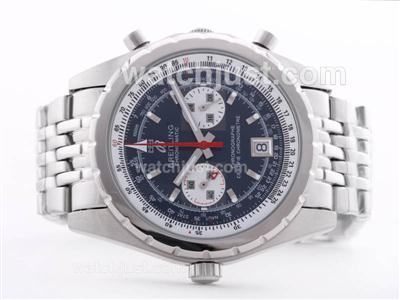 Breitling Chrono Matic Working Chronograph Blue Dial