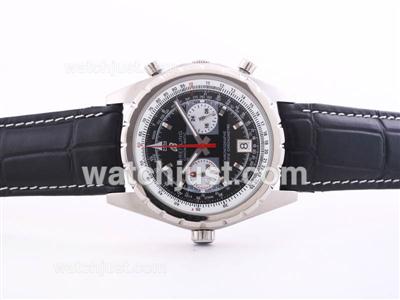 Breitling Chrono-Matic Working Chronograph with Black Dial