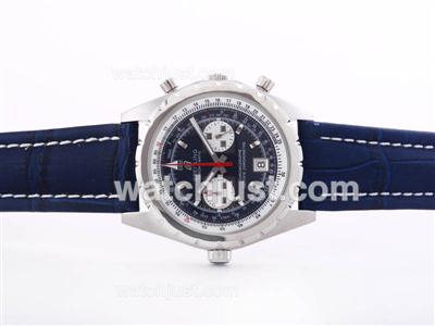 Breitling Chrono-Matic Working Chronograph With Blue Dial