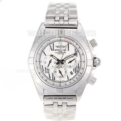 Breitling Chronomat B01 Automatic White Dial with Roman Marking S/S- 2009 New Model