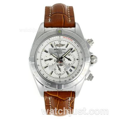 Breitling Chronomat B01 Automatic White Dial with Stick Marking- 2009 New Model