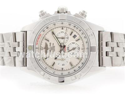 Breitling Chronomat B01 Automatic White Dial with Stick Marking S/S- 2009 New Model